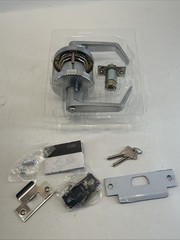 Universal Hardware Commercial Flat Lever Keyed Entry Satin Chrome Finish UH40019