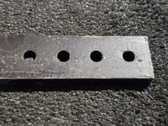 Box Blade 19.5-inch Ripper Shank 4 Hole Box Scraper Shank, Black