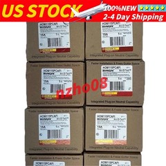 NEW 10PCS Square D HOM115PCAFI Plug-On Neutral 15 Amp 1 Pole Circuit Breaker