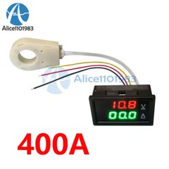 DC0-300V 50/100/200/400A Digital Current Voltage Meter Hall Ammeter Voltmeter