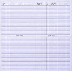 24 PCS Check Registers for Personal Checkbook, Easy to Read Checkbook Register