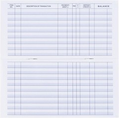 12/20 Checkbook Register,Check Registers for Personal,Blank Ledger Transaction