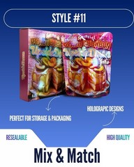 3.5g Mylar Bags With Display Box | Resealable Smell Proof | 12-128 Pack Options