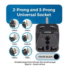 UK, Hong Kong Travel Adapter Plug, Adaptor 2 in 1, For Botswana, England, UAE…