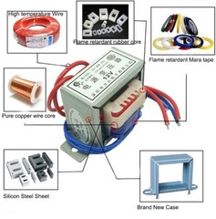 1W -100W Power Transformer Input AC 110V/220V Output AC 6V 9V -380V Single/Dual
