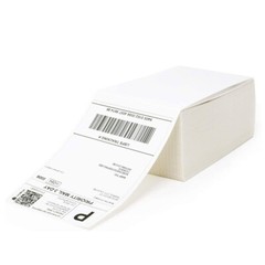 500 4″ x 6″ Fanfold Direct Thermal Shipping Labels for Zebra and Rollo Printers