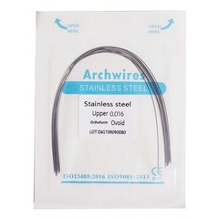 Dental Orthodontic Stainless Steel Round Arch Wire Ovoid Form 50 packs