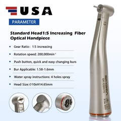 NSK Style Dental Slow Low Speed Handpiece E-type Air Motor Micromotor 4 Holes M4