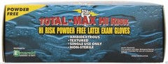 1 Case /10 Box Emerald Total Max High Risk Latex Powder-Free Exam Gloves 15 Mil