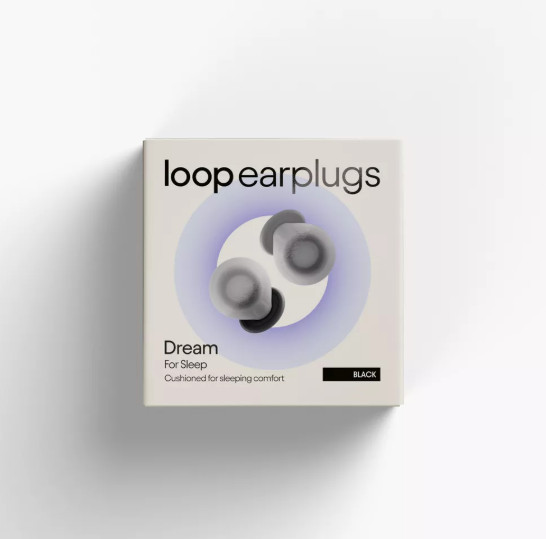 Loop Dream Earplugs for Deep Sleep, Napping and Snoring – Black NEW OPWN