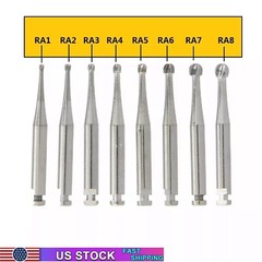 5-100 8 Types Dental Round Carbide Bur for Slow Speed Latch Type RA 1# – 8# Burs