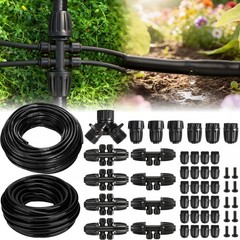 HeavyDuty Drip Irrigation Tubing Kit 1/2 Inch 1/4 Inch PVC PE for Garden