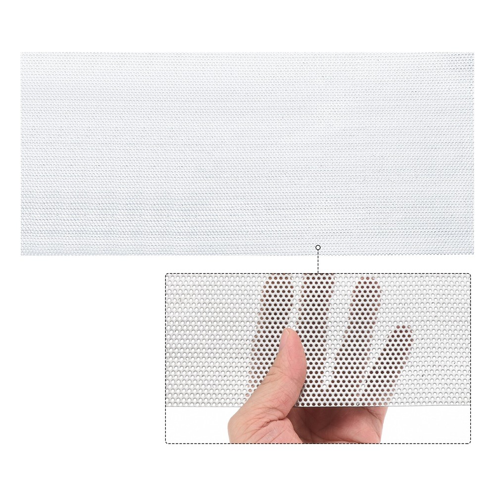15.8″x7.9″ 304 Stainless Steel Perforated Sheet 0.06″ Hole Metal Mesh Plate