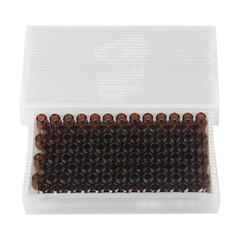 2mL Autosampler Amber Vial Pre-slit Cap PTFE Silicone Septa Fit LC Sampler