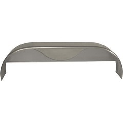 Tow Zone Tandem Round Steel Trailer Fender w/Teardrop, Fits 14in. Tires, 66in.
