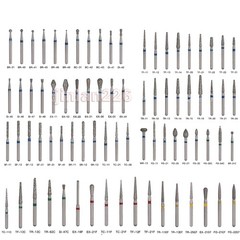 97Types Dental Diamond Burs FG 1.6mm for High Speed Handpiece 5Pcs/pack New