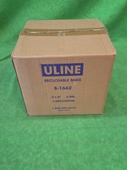 6 x 4 inch Uline S-1662 6M HEAVY-DUTY Reclosable Plastic Top Lock Zip Seal Bags