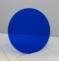 Acrylic Plexiglass Circle Disc-1/8″ thick-Blue Transparent-10″ Diameter