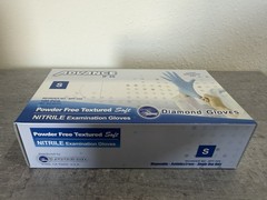 Advance IF35 Exam Powder Free Blue Nitrile Gloves, Size Small, Case of 10 Boxes