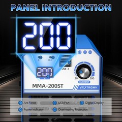 TRQWH 200A Portable Stick Welder 110V MMA ARC Welding Machine with IGBT Inverter