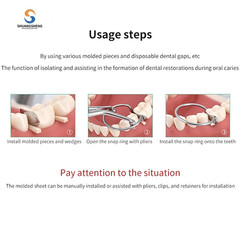 Dental Matrix Band Universal Kit of Sectional Contoured Metal Matrices