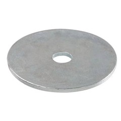 3/8″ Flat Washers, 1-1/2″ Outside Diameter, Zinc Plated