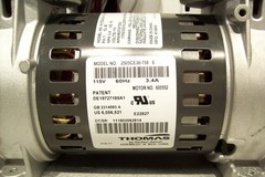 Rietschle Thomas 2505CE Oilless Air Vacuum Pump 20-27 In Hg 60-100 Psi