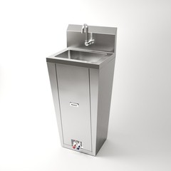 10 in. x 14 in. Hands-Free Hand Sink With Pedestal Base