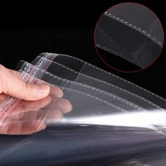 100 Clear Resealable OPP Plastic Bags 6×9 Inches, Self Sealing for Food Storage