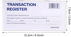 24 PCS Check Registers for Personal Checkbook, Easy to Read Checkbook Register