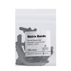 AZDENT Dental Matrix Bands Inch 0.04mm Regular Tofflemire Type 20pcs/bag