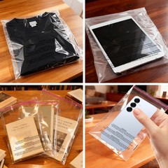100-1000Pack Suffocation Warning Clear Poly Bags Self Adhesive for Shirt Apparel