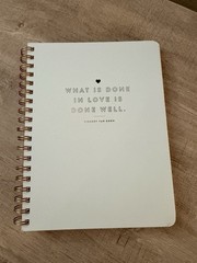 Fringe Studio Notebook Journal With Pockets-Van Gogh Love Spiral 240 lined pages