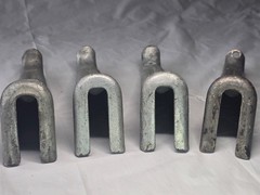 Vintage 4 Detachable Telephone Pole Steel Climbing Steps