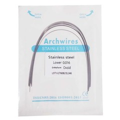 Dental Orthodontic Stainless Steel Round Arch Wire Ovoid Form 50 packs
