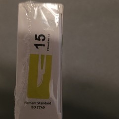 Hexa Surgical Blades Stainless Steel No. 15 Fitment No. 3 Dental PSS15