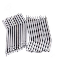 50 Pcs Dental Air Water Triple 3-Way Spray Syringe Metal Spray Nozzle Tips