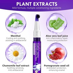 Teeth Whitening Pen 6 Pack, Professional Purple Teeth Whitening Gel for Rapid St