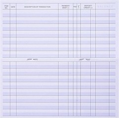 24 PCS Check Registers for Personal Checkbook, Easy to Read Checkbook Register