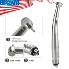 Dental High Speed Handpiece Small Mini Head Turbine 4 Hole Fit NSK