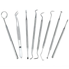 Professional Dental Oral Hygiene Kit 8 Tools Deep Cleaning Teeth Care Travel Set