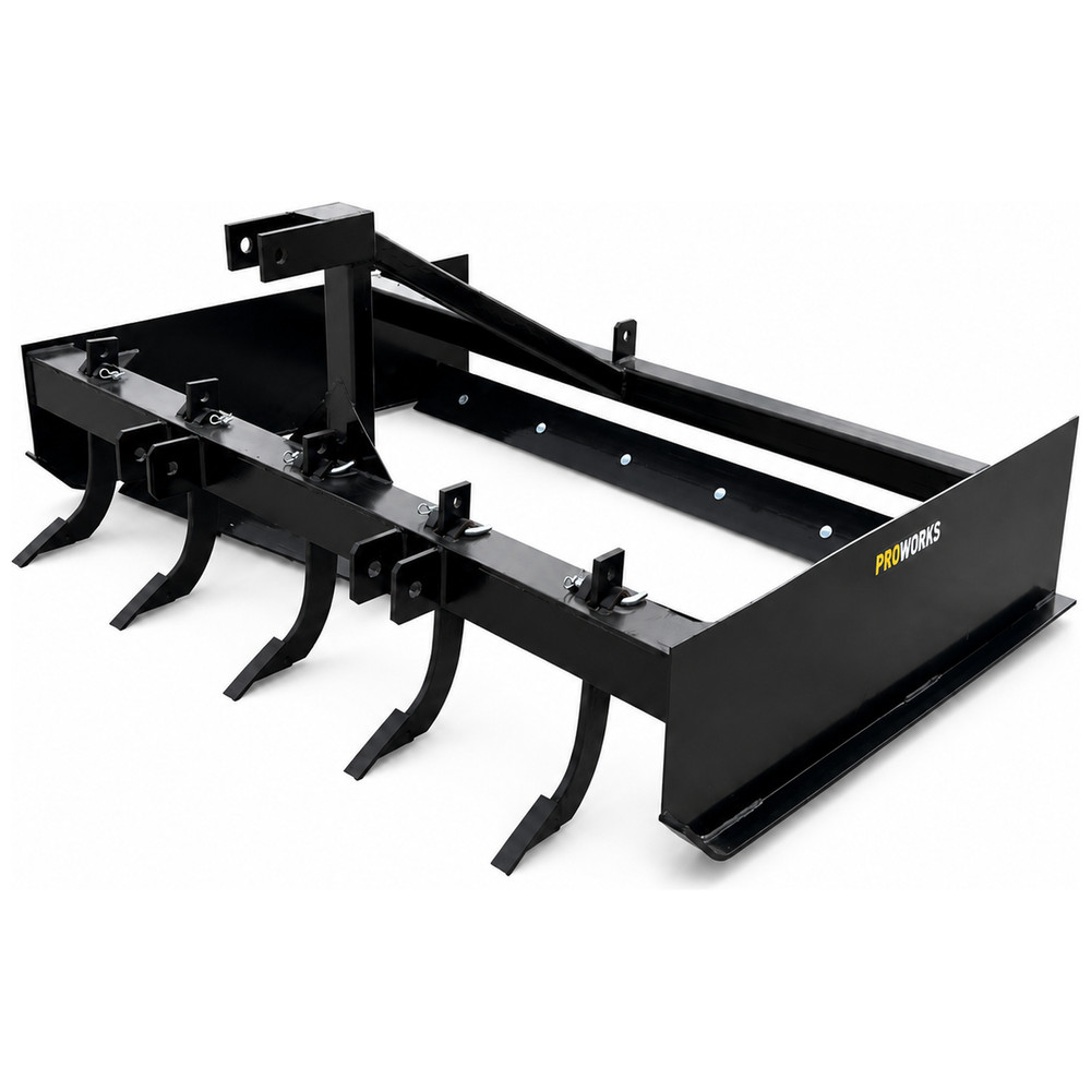 PROWORKS 72″ 6 FT 3 Point Land Leveler Plane Grader Implement Cat 1 Tractors USA