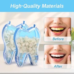 YAFIYGI 100 PCS Temporary Crowns for Teeth 1 Count (Pack of 100), White