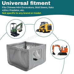Universal Exhaust Muffler Blanket Heat Shield Wrap For Mini Excavator Engine US