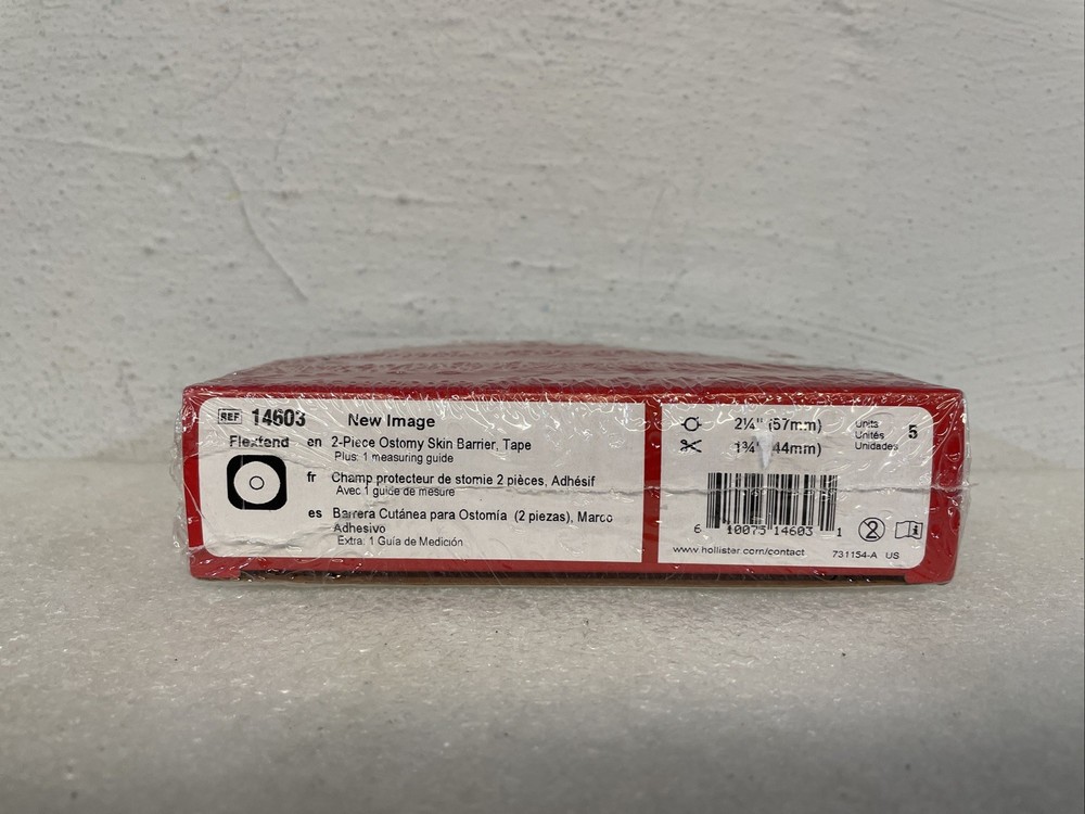 Hollister New Image Flexend 14603 Ostomy Skin Barrier 5 Count 10/2027 New