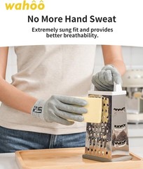 wahoo Food Grade Cut Resistant Gloves Level 5, ANSI 4 Lightweight Breathable NEW