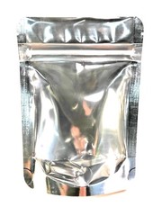 50 Pk Mylar Stand Up Zip Seal Bags 4.5″ x 6.5″ x 2″ Strong 4 Mil Food Grade