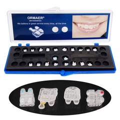ORMAER Dental orthodontic ceramic bracket brace mini Roth/MBT 022 345 hook 20pcs