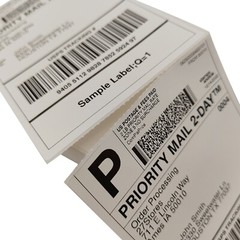 4000 4×6 Fanfold Direct Thermal Shipping Labels for Zebra & Rollo Printers