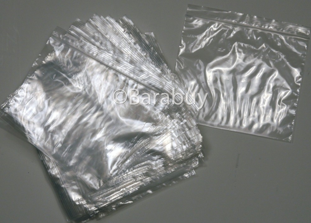 (5000) 1.2 Mil Clear Reclosable Sandwich LDPE Bags 7 x 6 Zipper Sealed Bags